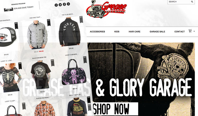Grease Gas & Glory Magento Build